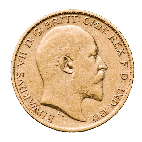 King Edward VII 1906M Gold Half Sovereign Very Fine