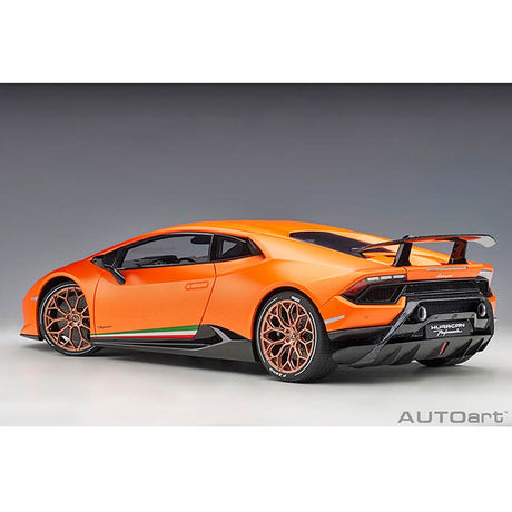 LAMBORGHINI HURACAN PERFORMANTE (ARANCIO ANTHAEUS/MATT ORANGE) - 1:12 Scale Composite Model Car