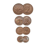 Australia 1964 & 1966 Pence to Cents Premium Edition Very Fine-about Uncirculated