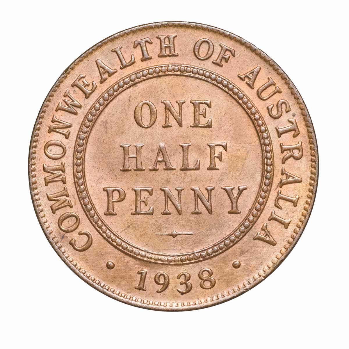 1938 Halfpenny Uncirculated