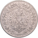 Austria Franz Joseph I Silver 5 Corona Coin