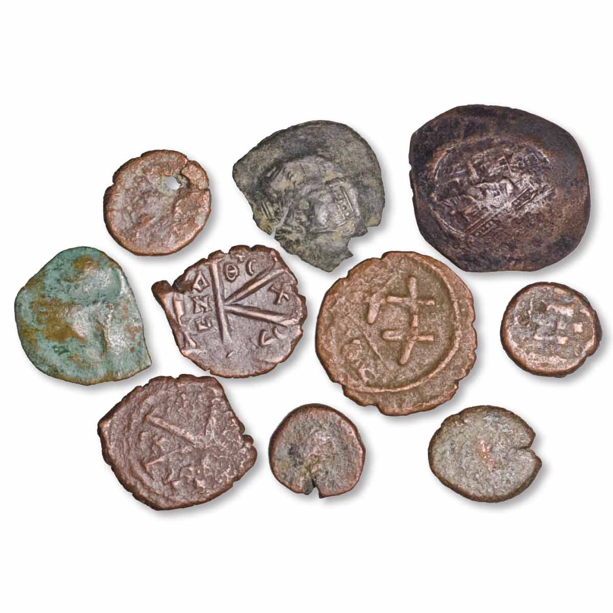 Byzantine Bronze Pack of Ten Fair-Very Good
