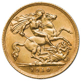 1910S Half Sovereign EF-aUnc