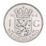 Netherlands Juliana Silver 1 Guilder Coin