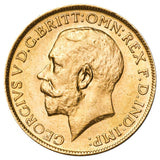 George V 1925M Gold Sovereign about Uncirculated-Uncirculated