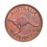 Australia 1911-64 Penny Good-Uncirculated 74-Coin Collection (No 1930)