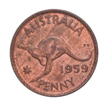 Australia 1911-64 Penny Good-Uncirculated 74-Coin Collection (No 1930)