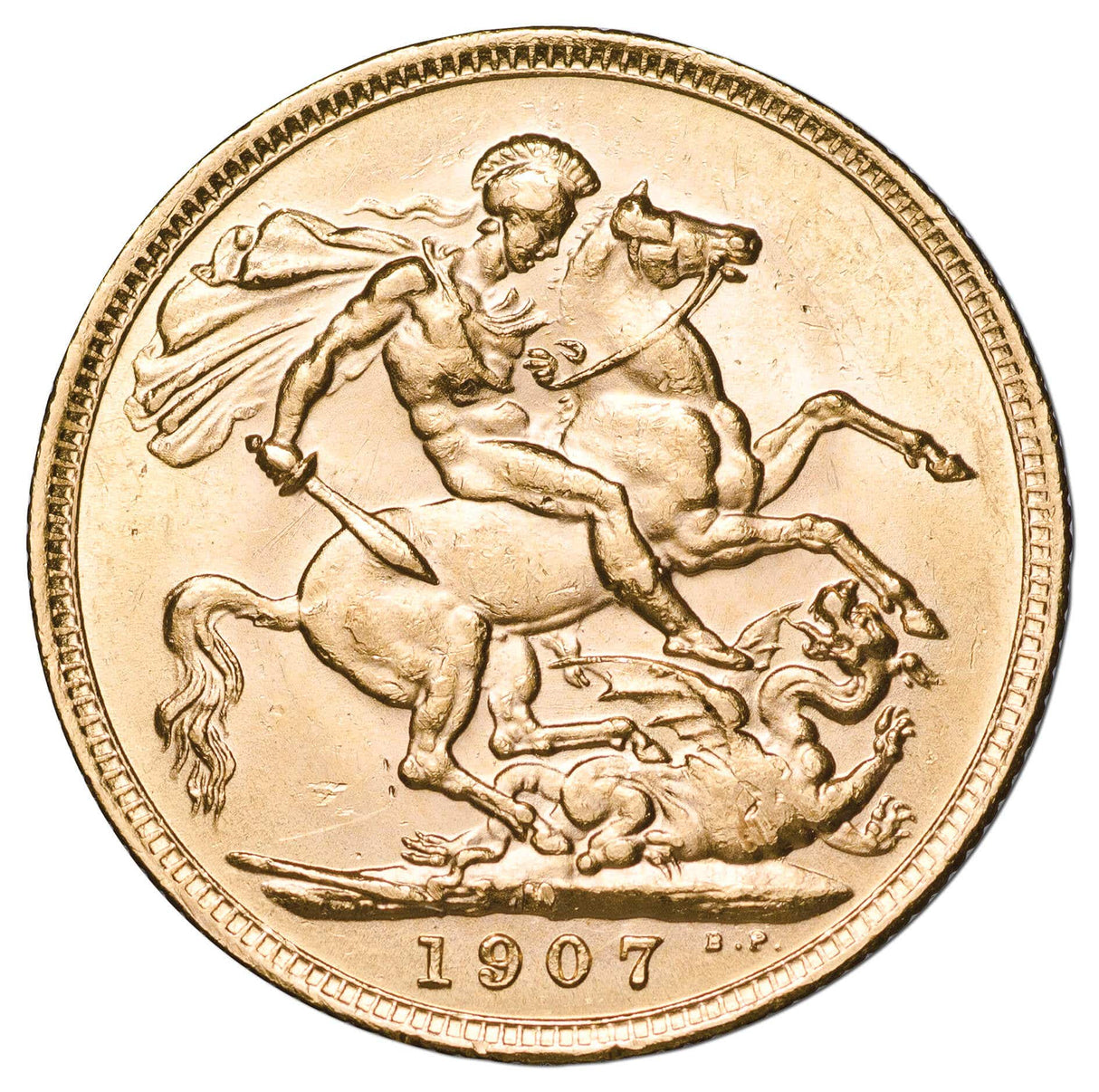 1907M Edward VII Sovereign EF-aUnc