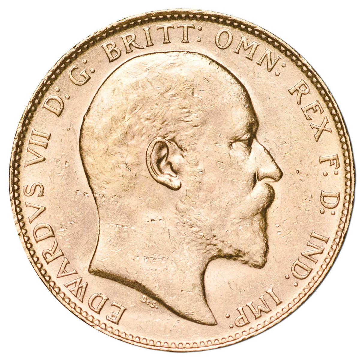 1908P Edward VII Sovereign EF-aUnc