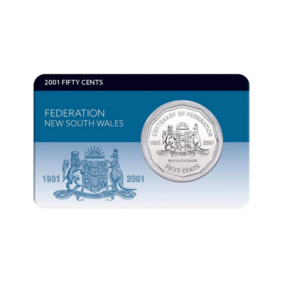 Centenary of Federation 2001 50c New South Wales Cu-Ni Coin Pack