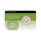 Remembrance Day 2012 $2 Poppy Al-Br Coin Pack