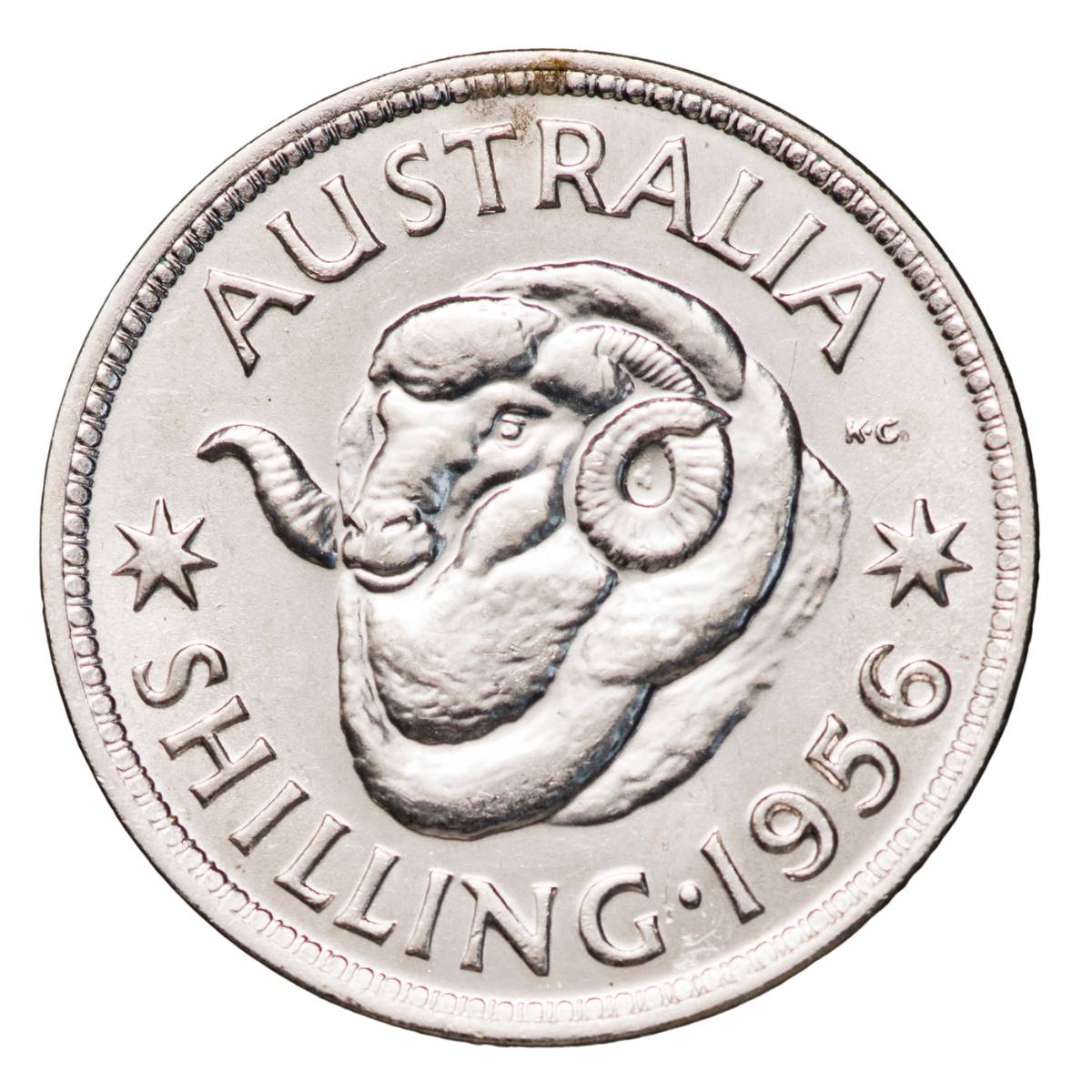 Australia Elizabeth II 1956 Shilling Uncirculated