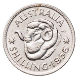 Australia Elizabeth II 1956 Shilling Uncirculated