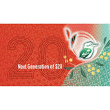 Reserve Bank of Australia Next Generation 2019 $20 Uncirculated Banknote Folder