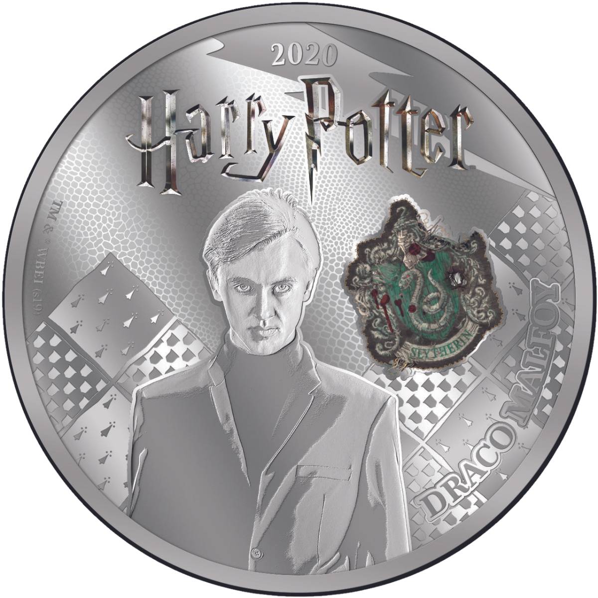 Harry Potter 2020 Draco Malfoy 50c Silver-plated Coin