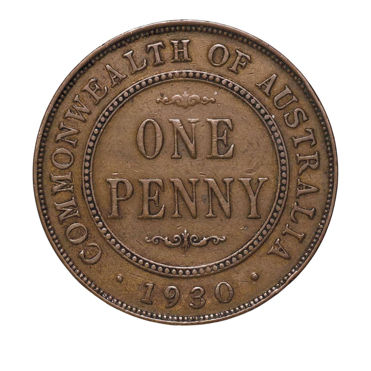 Australia 1930 Half Penny Fine-Very Fine