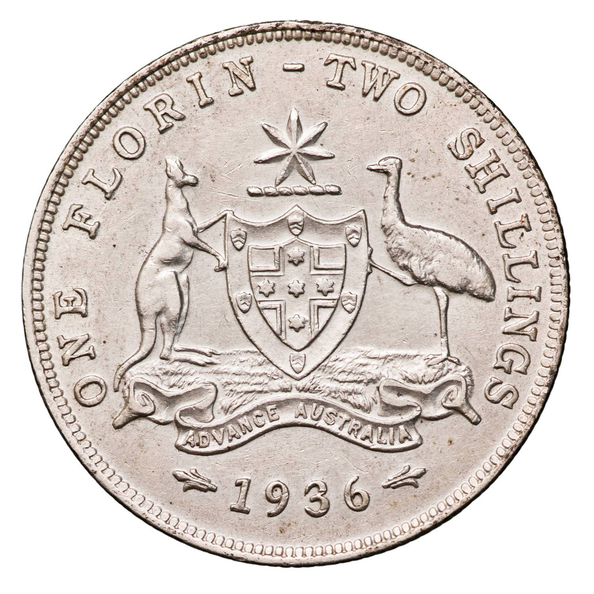 Australia 1936 Florin good Extremely Fine