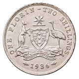 Australia 1936 Florin good Extremely Fine