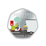 Thank you 2020 Half Dollar Delivery Services Silver-plated Coin