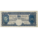 1942 £5 R46 Armitage/McFarlane Banknote good-Extremely Fine