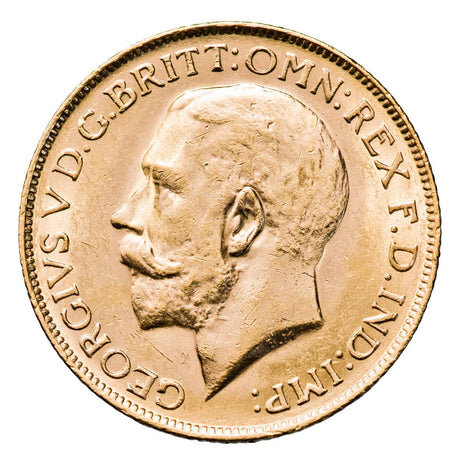 George V 1923P Gold Sovereign Extremely Fine-about Uncirculated