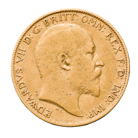 Edward VII 1904P Gold Half Sovereign Very Good
