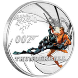 James Bond 2021 50c Thunderball 1/2oz Silver Proof Coin