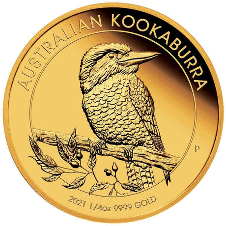 Australian Kookaburra 2021 $25 1/4oz Gold Proof Coin