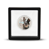 Cattle Dog Silver-plated Prooflike Commemorative in Frame