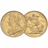 1817-2021 Monarchs Gold Sovereign 7-Coin Collection