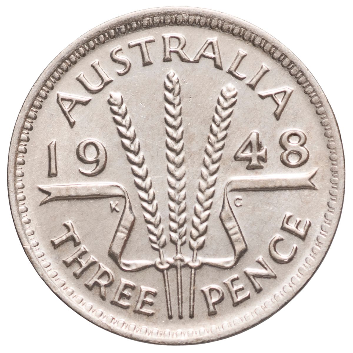 Australia George VI 1948 Threepence Choice Uncirculated Coin