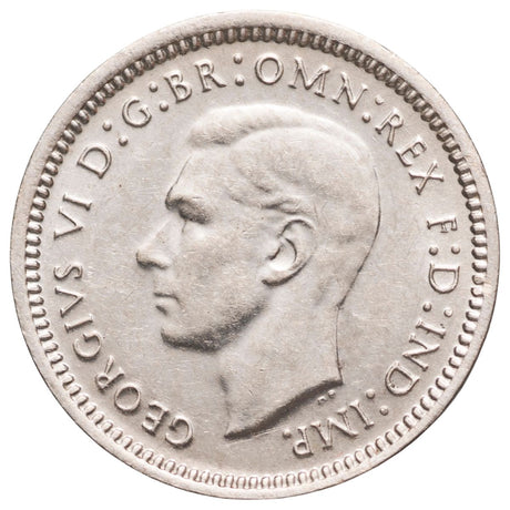 Australia George VI 1948 Threepence Choice Uncirculated Coin