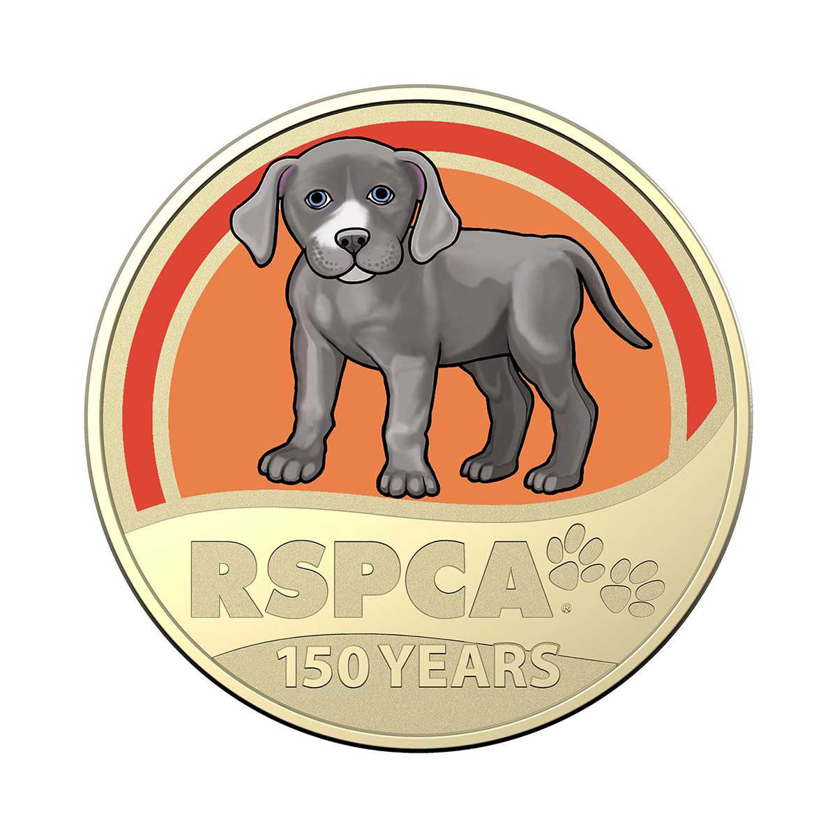 Australia RSPCA 150th Anniversary 2021 $1 Stamp & Coin Cover Trio