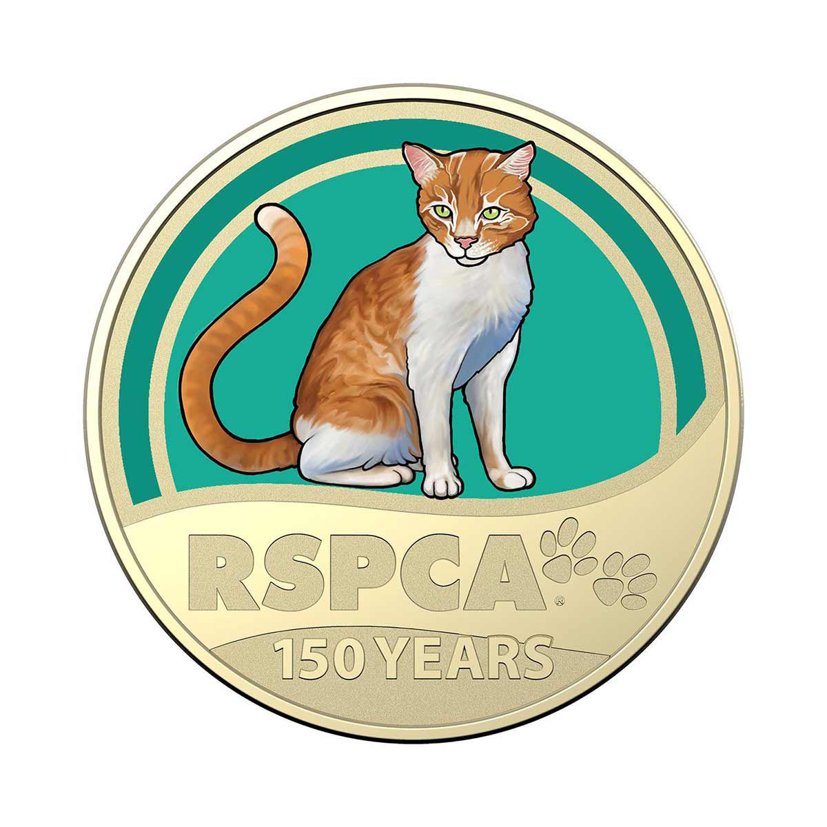 Australia RSPCA 150th Anniversary 2021 $1 Stamp & Coin Cover Trio