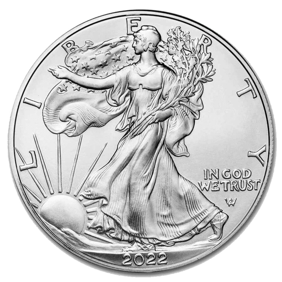 United States 2022 $1 Eagle 1oz Silver Brilliant Uncirculated Coin