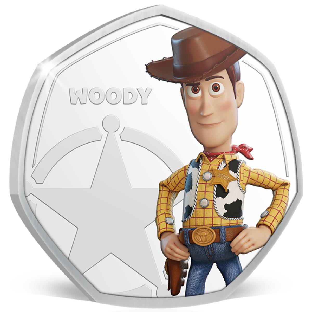 Toy Story 4 Woody Silver-plated Prooflike Commemorative