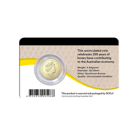 Australia Honey Bee 2022 $2 Aluminium-Bronze Uncirculated Coin Pack