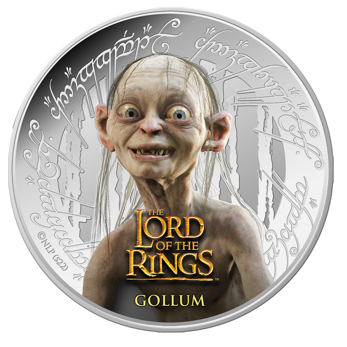 The Lord of the Rings 2022 Gollum Half Dollar Silver-plated Coin