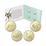 Australia 2022 $1 Dinosaurs Aluminium-Bronze Uncirculated 4-Coin Set