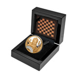 Chess Queen 2025 $100 Platinum-plated 1oz Gold Proof Coin