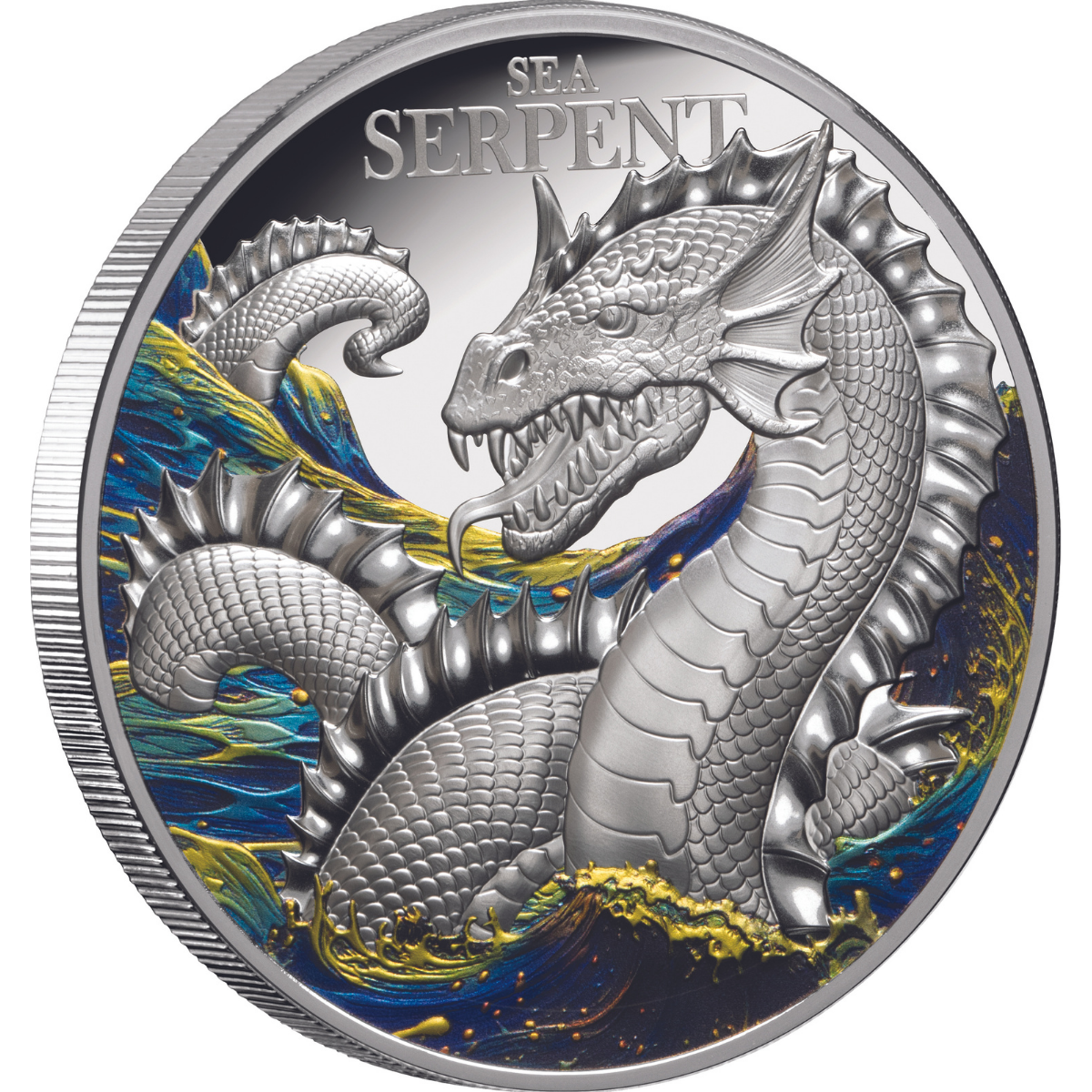 Sea Serpent 2024 $5 2oz Silver Proof Coin