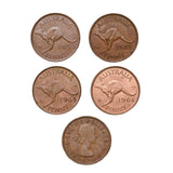 Elizabeth II 1953-1964 First & Last Penny 4-Coin Set