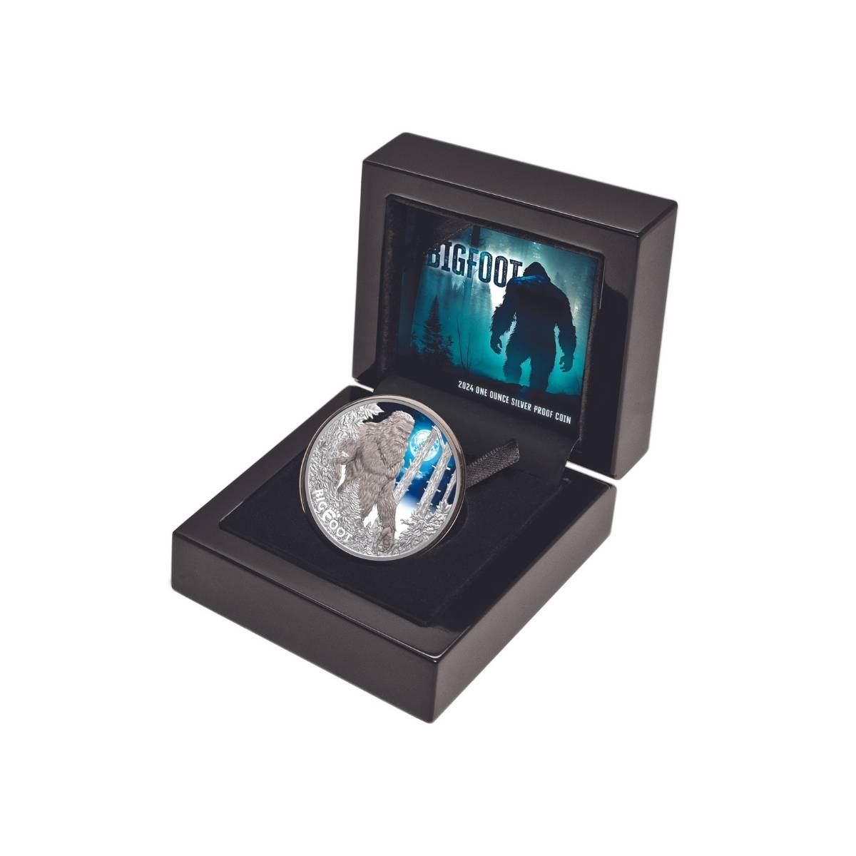 Big Foot 2024 $1 Colour 1oz Silver Proof Coin