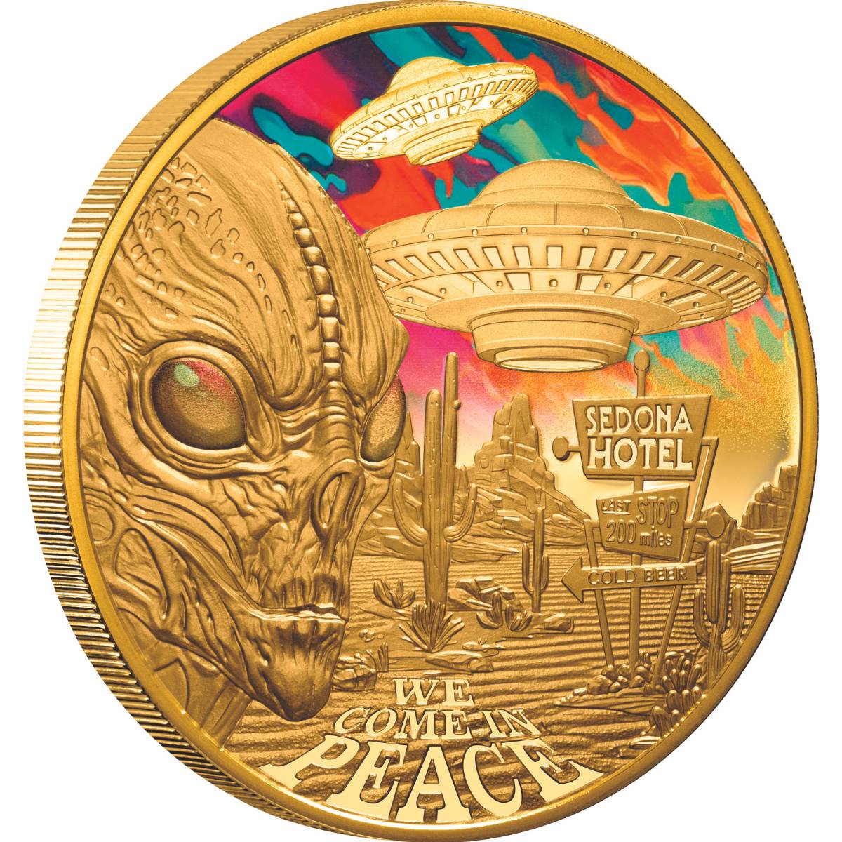 Alien Encounters 2024 $100 1oz Gold Proof Coin