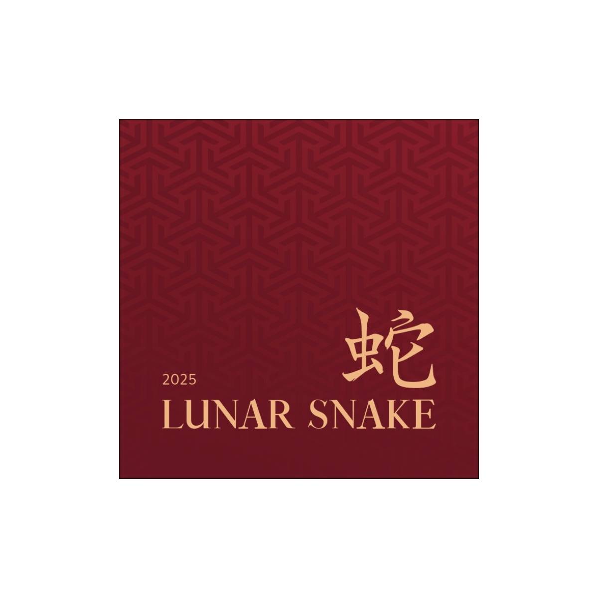 Lunar Year of the Snake 2025 $1 Gold-plated 1oz Silver Black Proof Coin