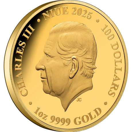 Cranes 2025 $100 1oz Gold Proof Coin