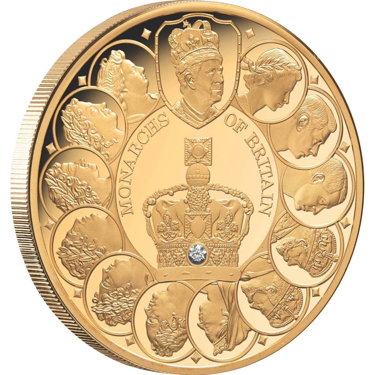 Monarchs of Britain 2024 $100 1oz Gold Proof Coin