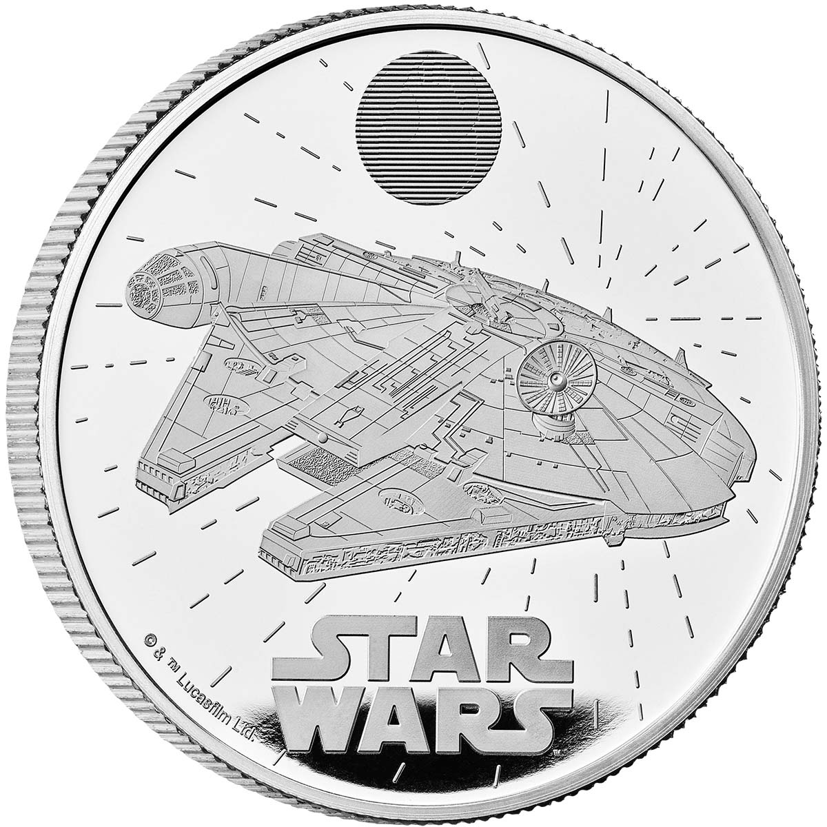 Star Wars Millennium Falcon 2024 £2 1oz Silver Proof Coin – Downies ...