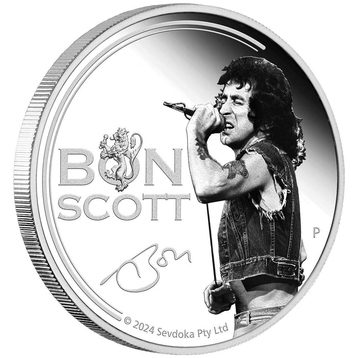 Bon Scott 2024 $1 1oz Silver Proof Coin