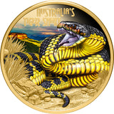 Deadly & Dangerous 2025 $100 Tiger Snake 1oz Gold Proof Coin